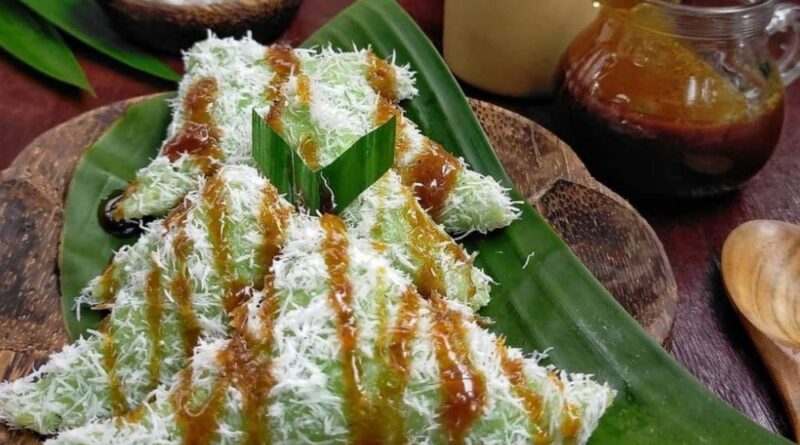 cara membuat kue lupis ketan segitiga
