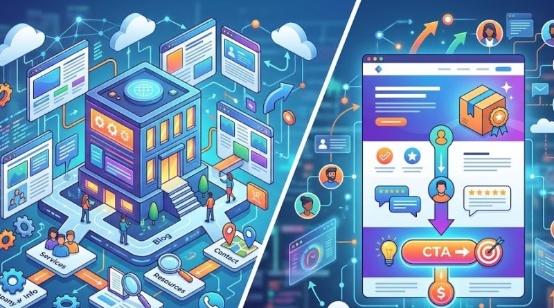 fungsi digital website dan landing page