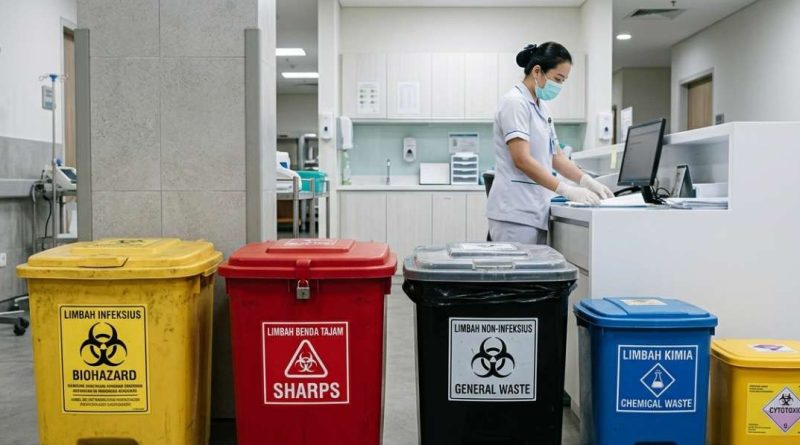 macam macam tong sampah medis