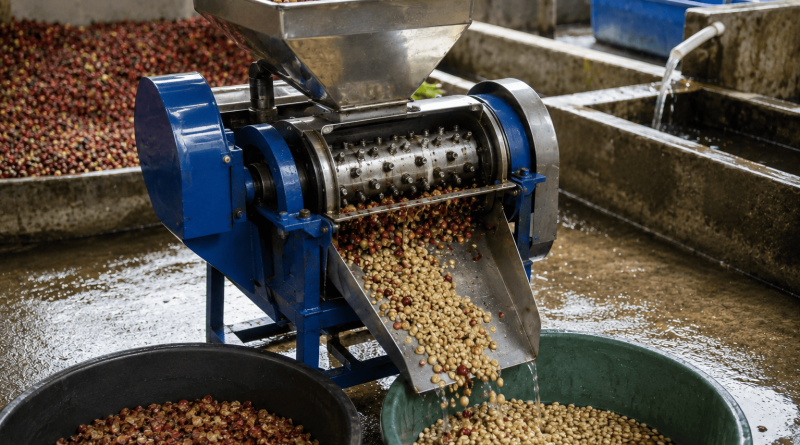 alat untuk mengupas kopi basah