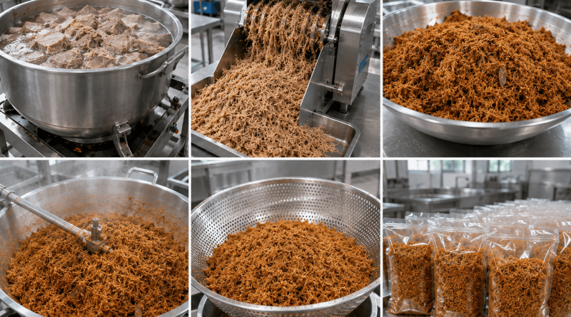 proses pembuatan abon daging